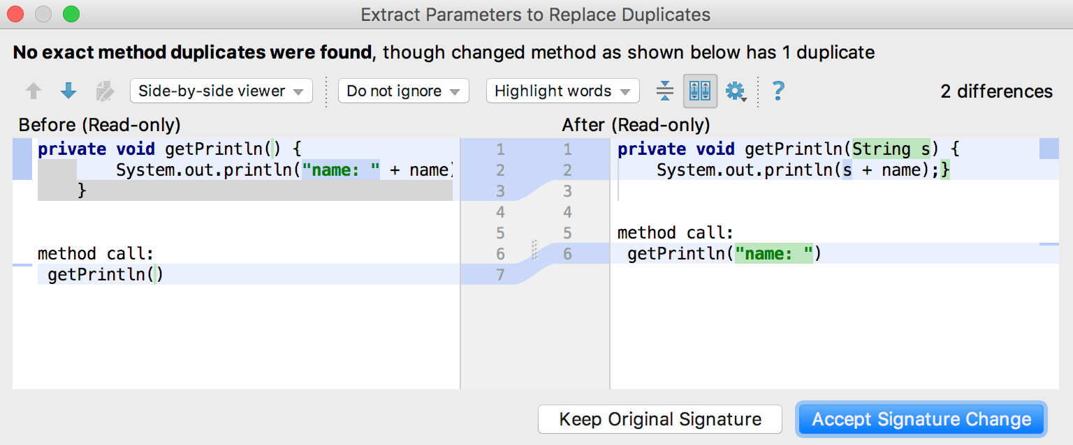 Partial duplicates