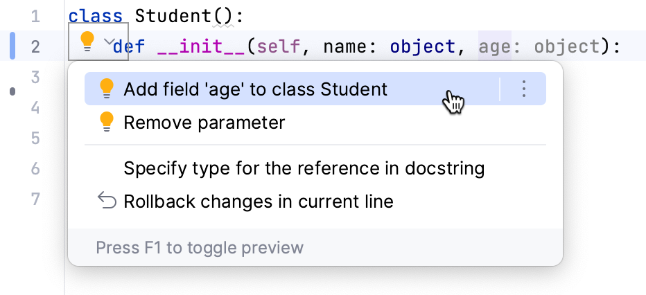 Python code insight  PyCharm Documentation