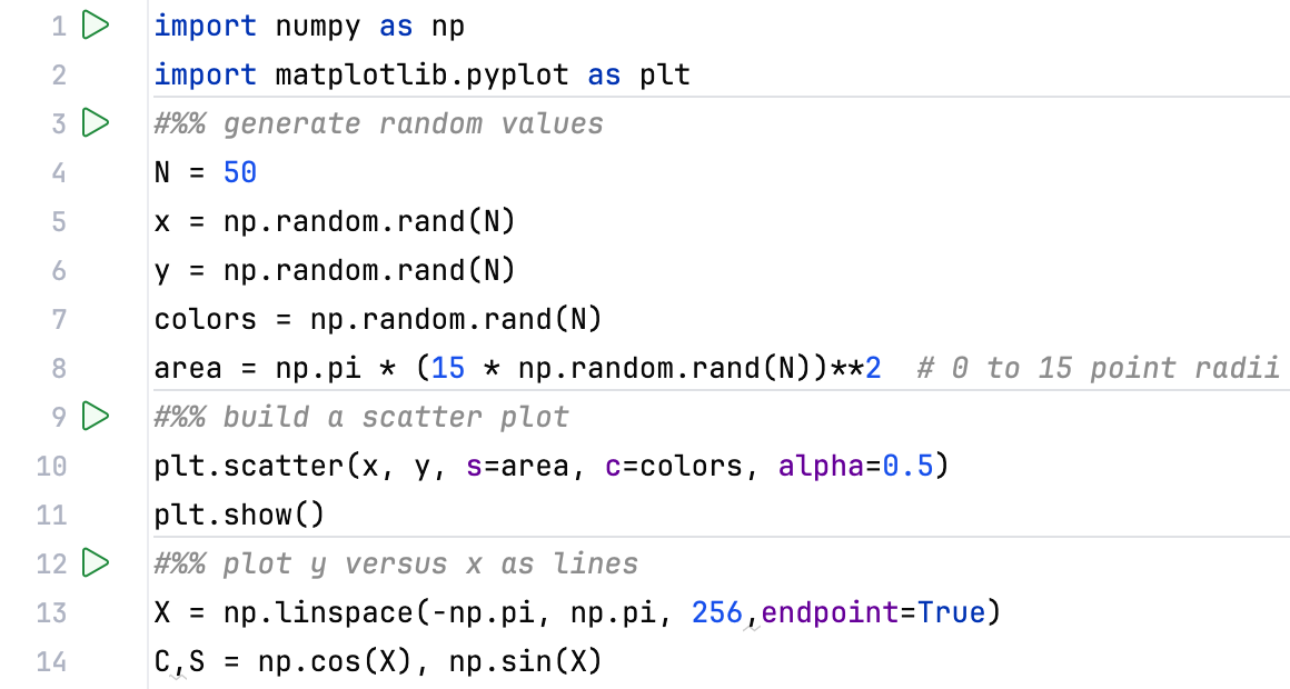 Adding cells to the Python code