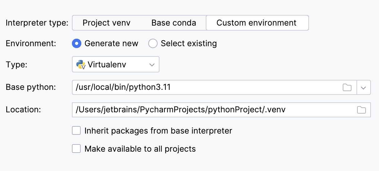 Create a Python project