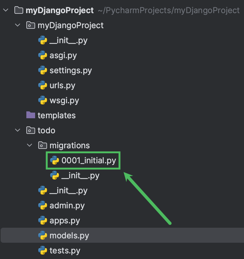 New Django migration