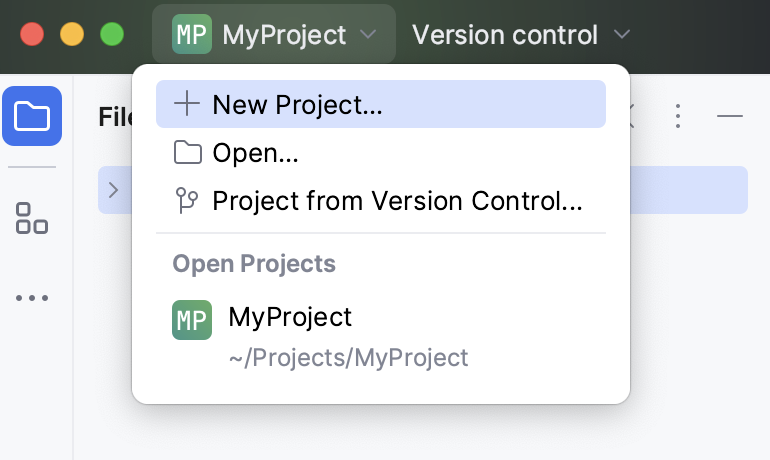 Click project widget