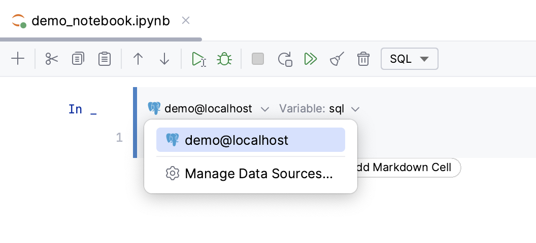 Select data source