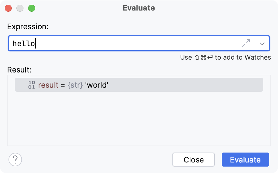 Evaluate expressions