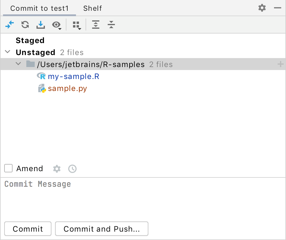 Commit and push changes to Git repository