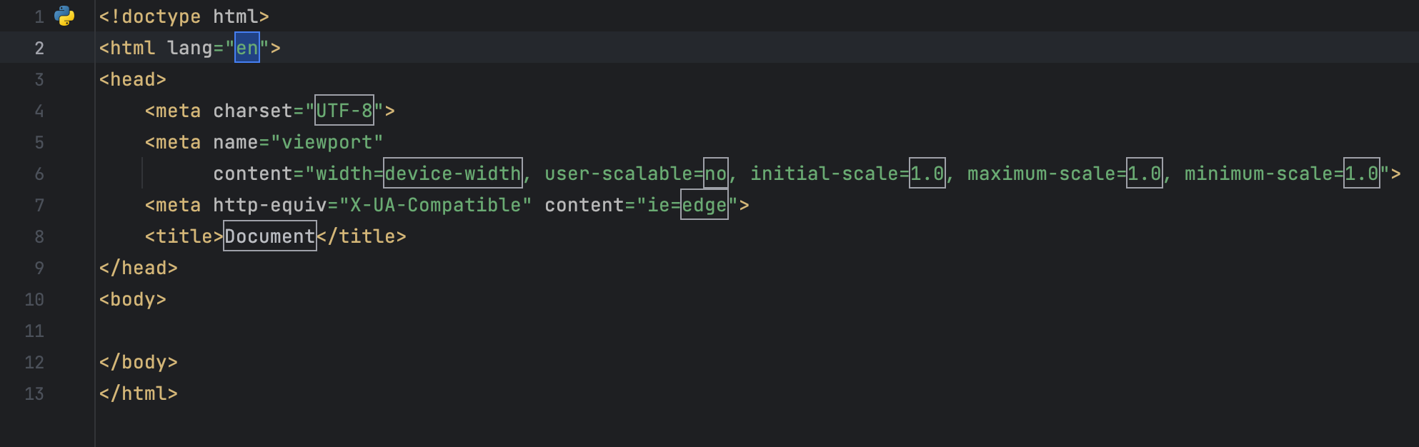 Using the html live template