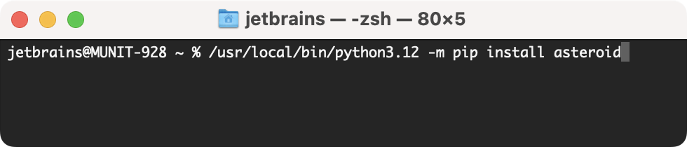 Installing a Python package on a system environment