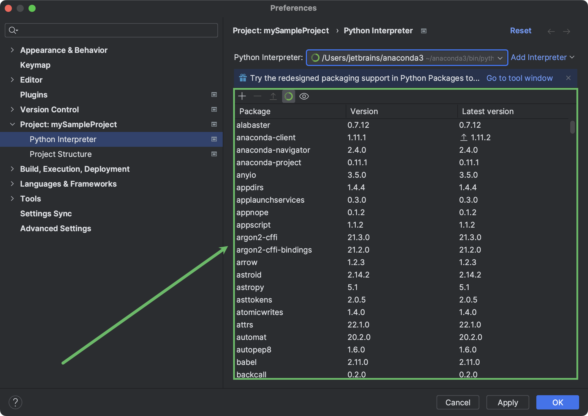 Managing packages