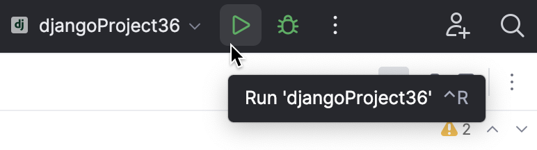 Running the Django server