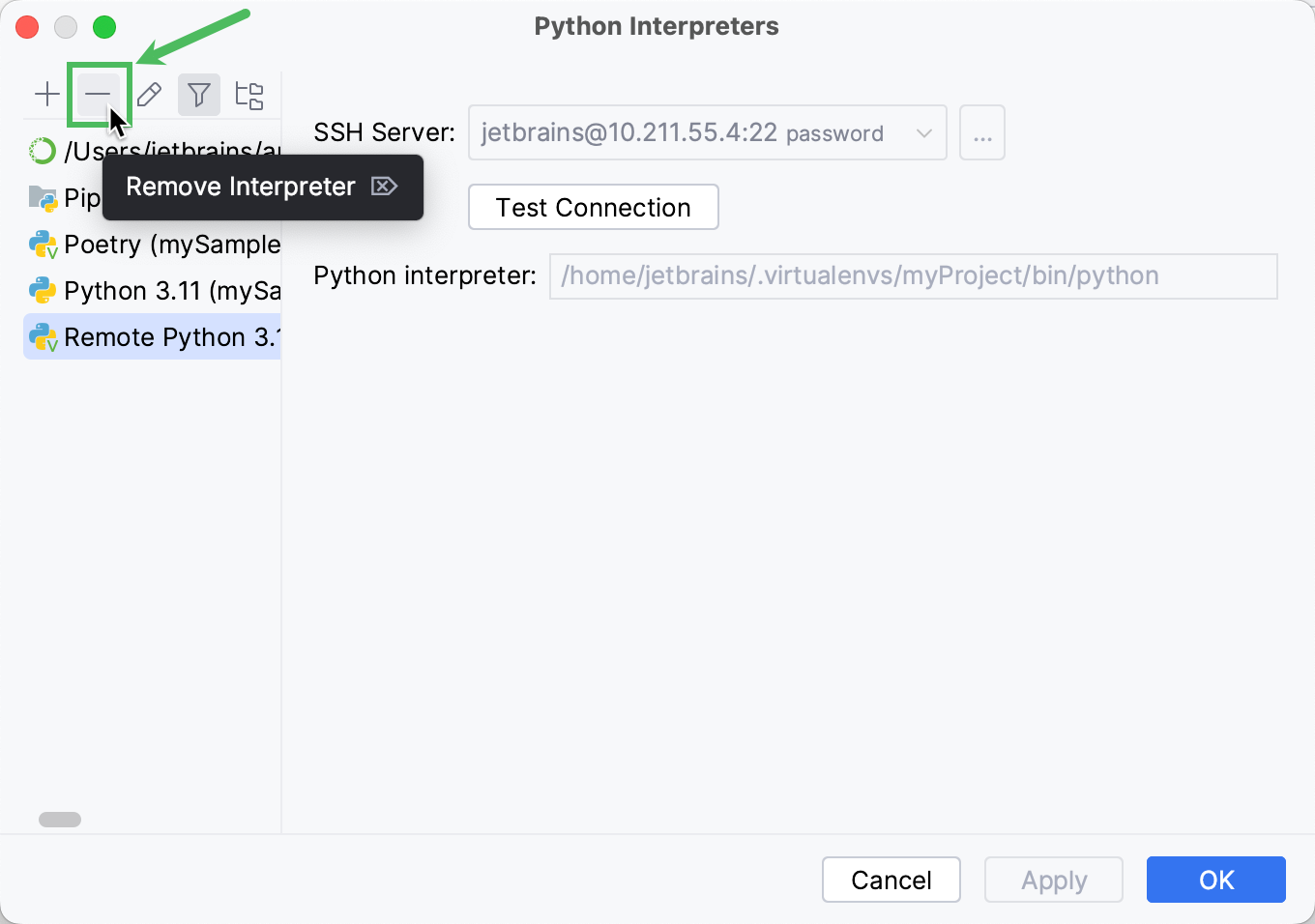 Python删除解释器