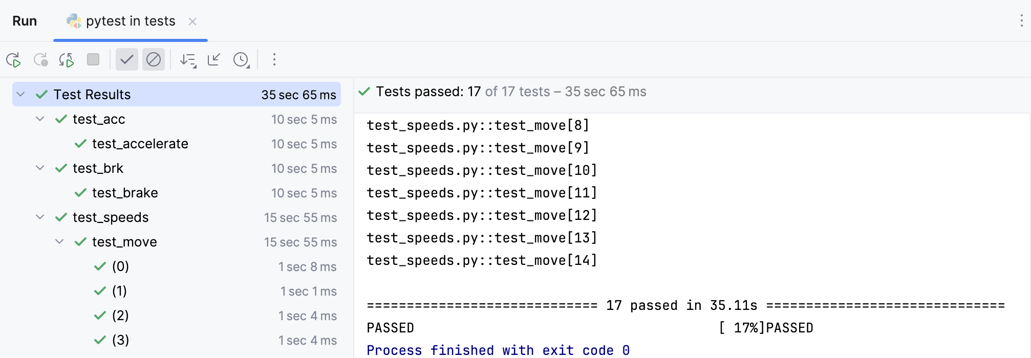 从一个目录运行所有 pytest 测试