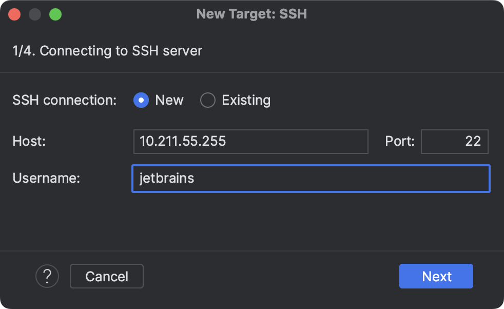 adding an interpreter via SSH