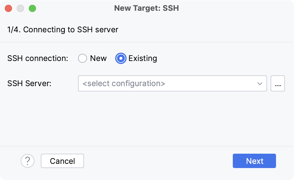 添加新的 SSH 配置