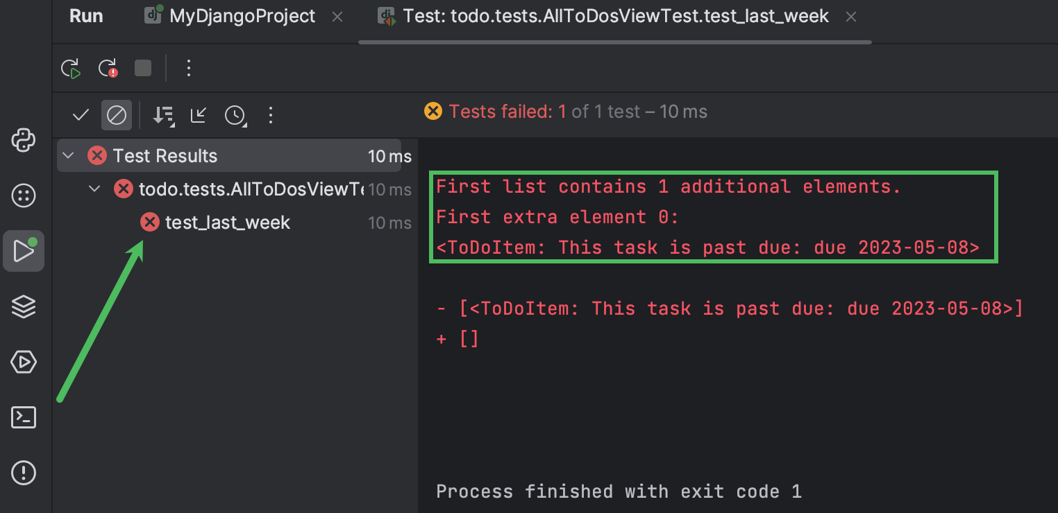 Running tests