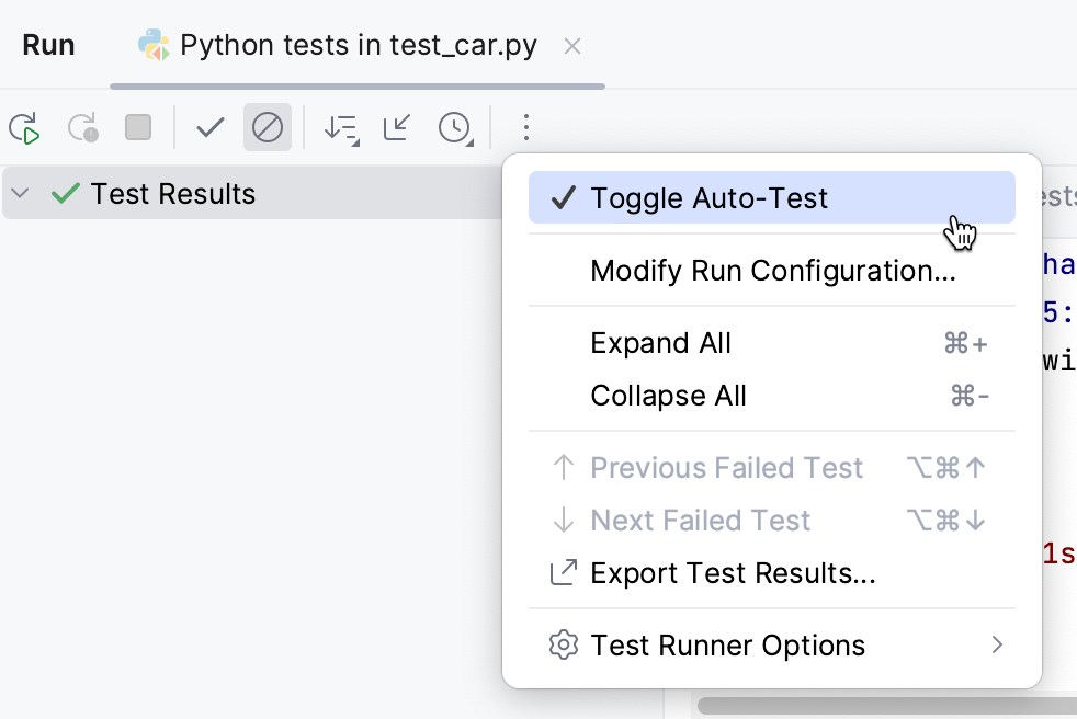 Auto-Run Tests - JetBrains Guide