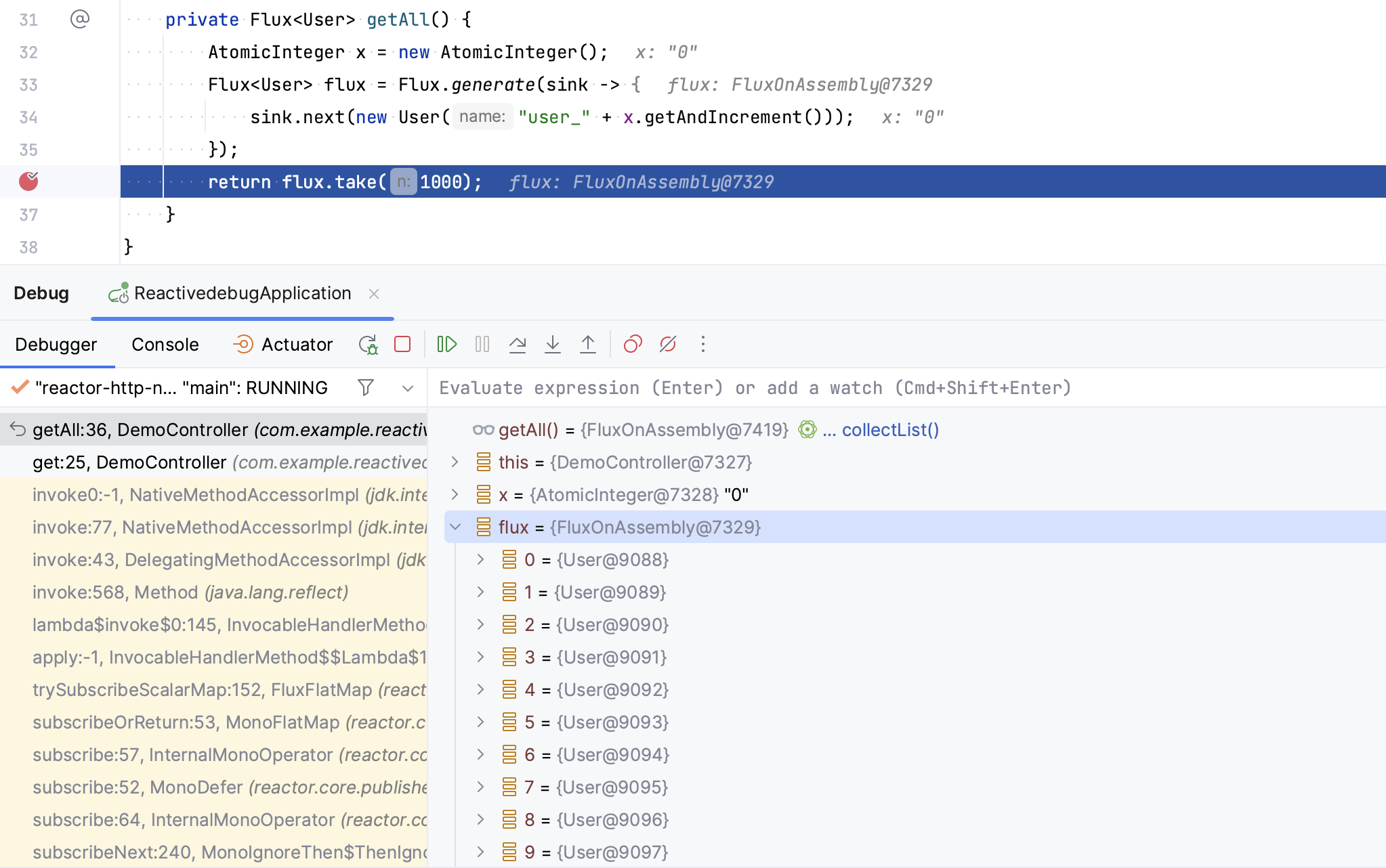 Spring sale reactor example