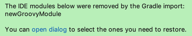 Orphan modules notification