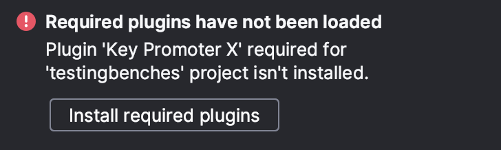 Required plugin is not installed