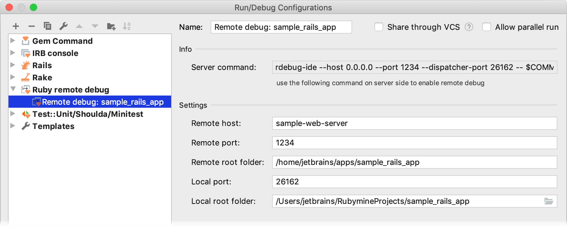 Ruby remote debug