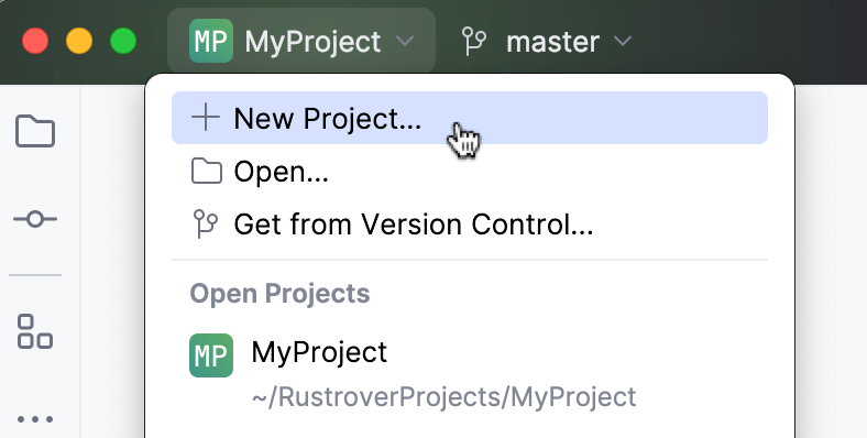 rust new project command