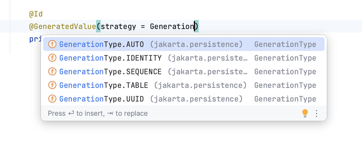 smart type-matching completion