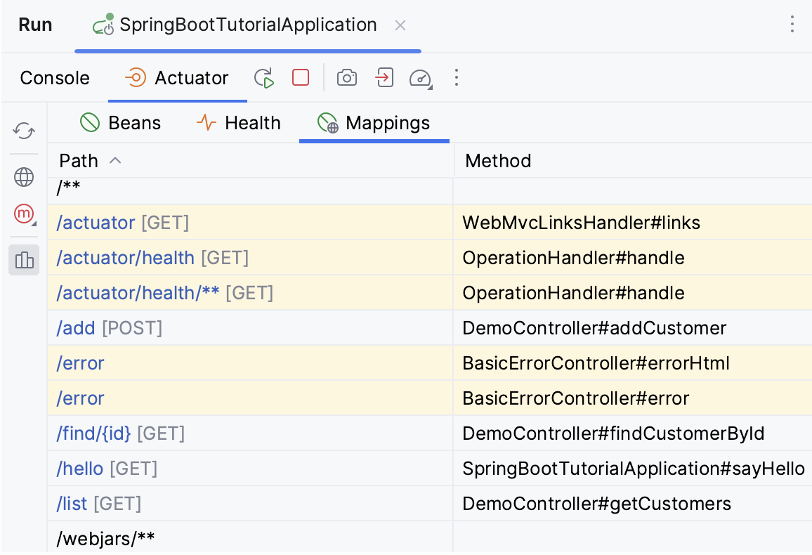 Spring Data  IntelliJ IDEA Documentation