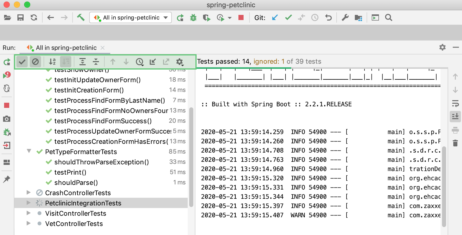 Spring test load on sale configuration