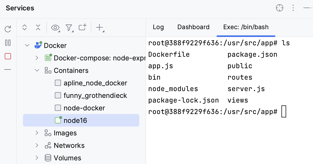 Docker Containers | WebStorm Documentation