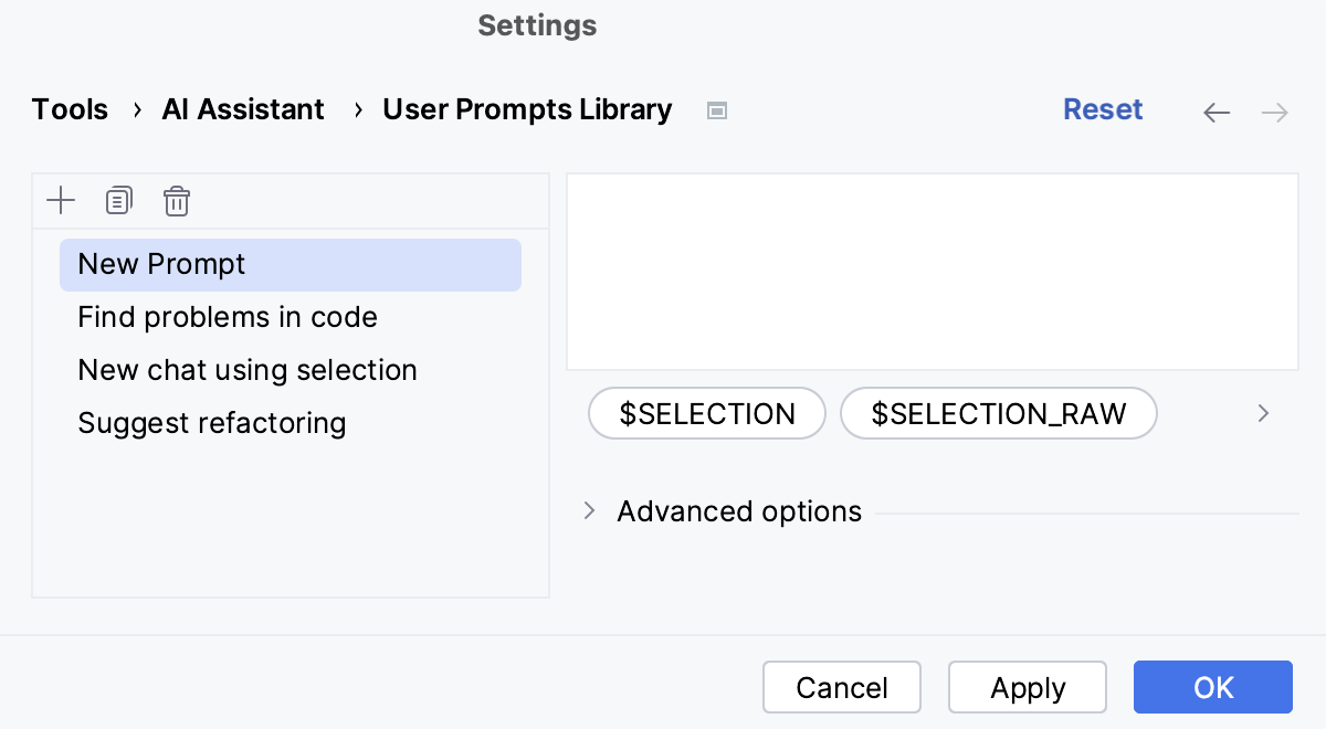 WebStorm: User prompts library settings