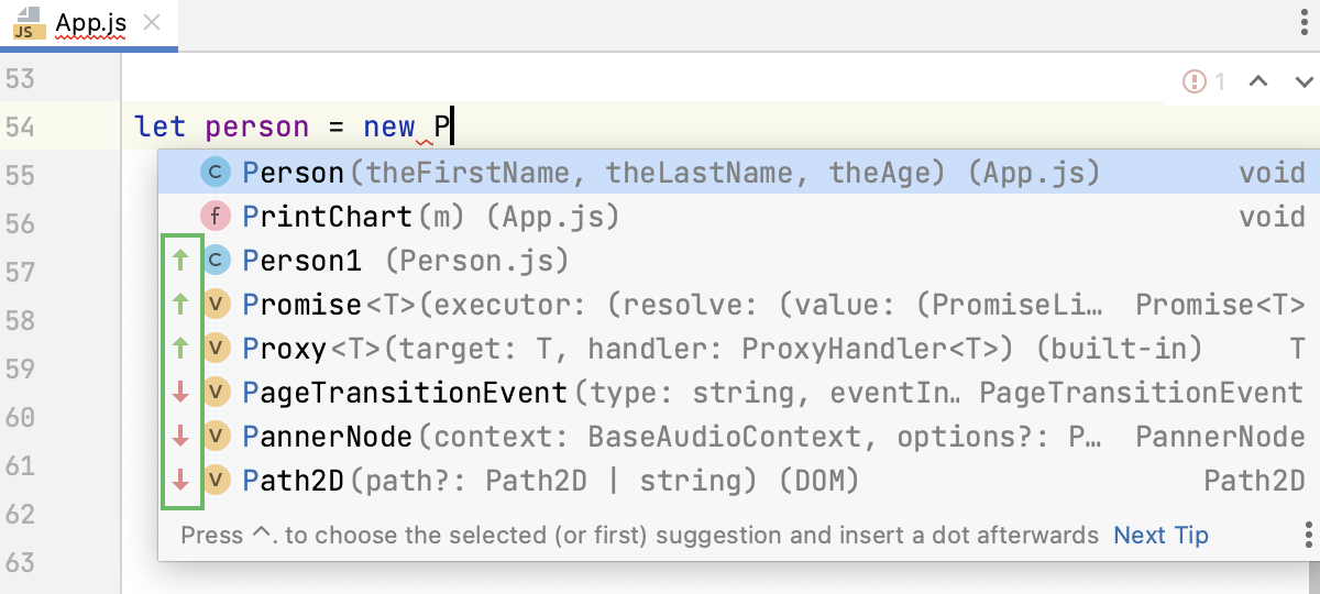 Relevance markers are shown Relevance markers are shown