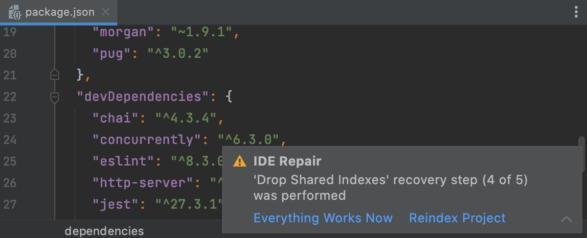 The fourth step of IDE Repair