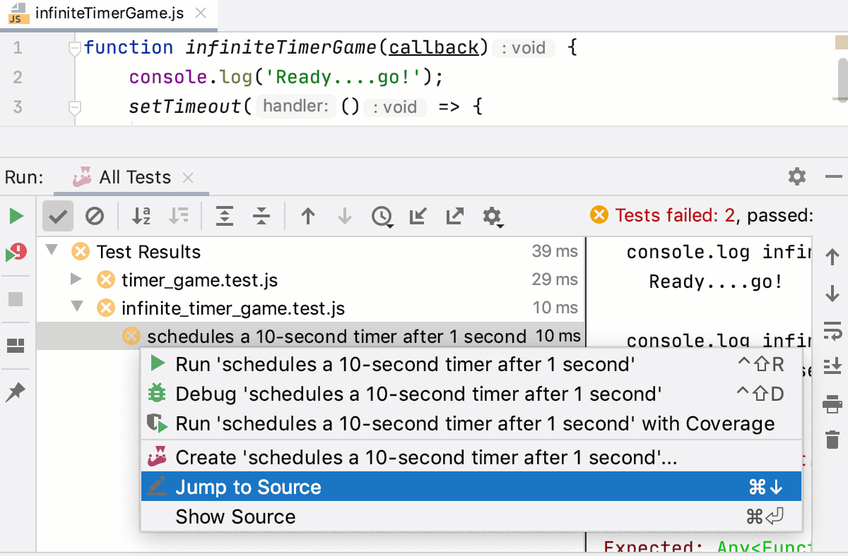 Auto-Run Tests - JetBrains Guide