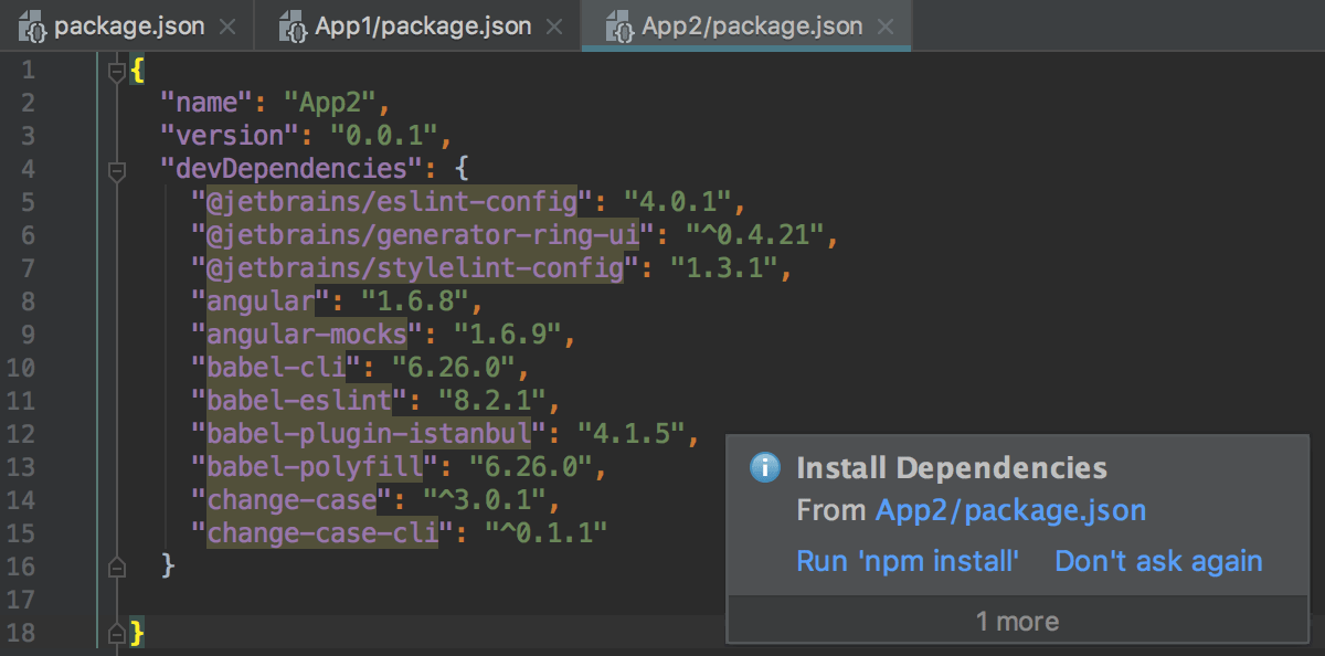 npm, pnpm, and Yarn | IntelliJ IDEA Documentation