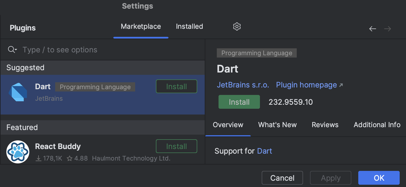 Suggested plugins