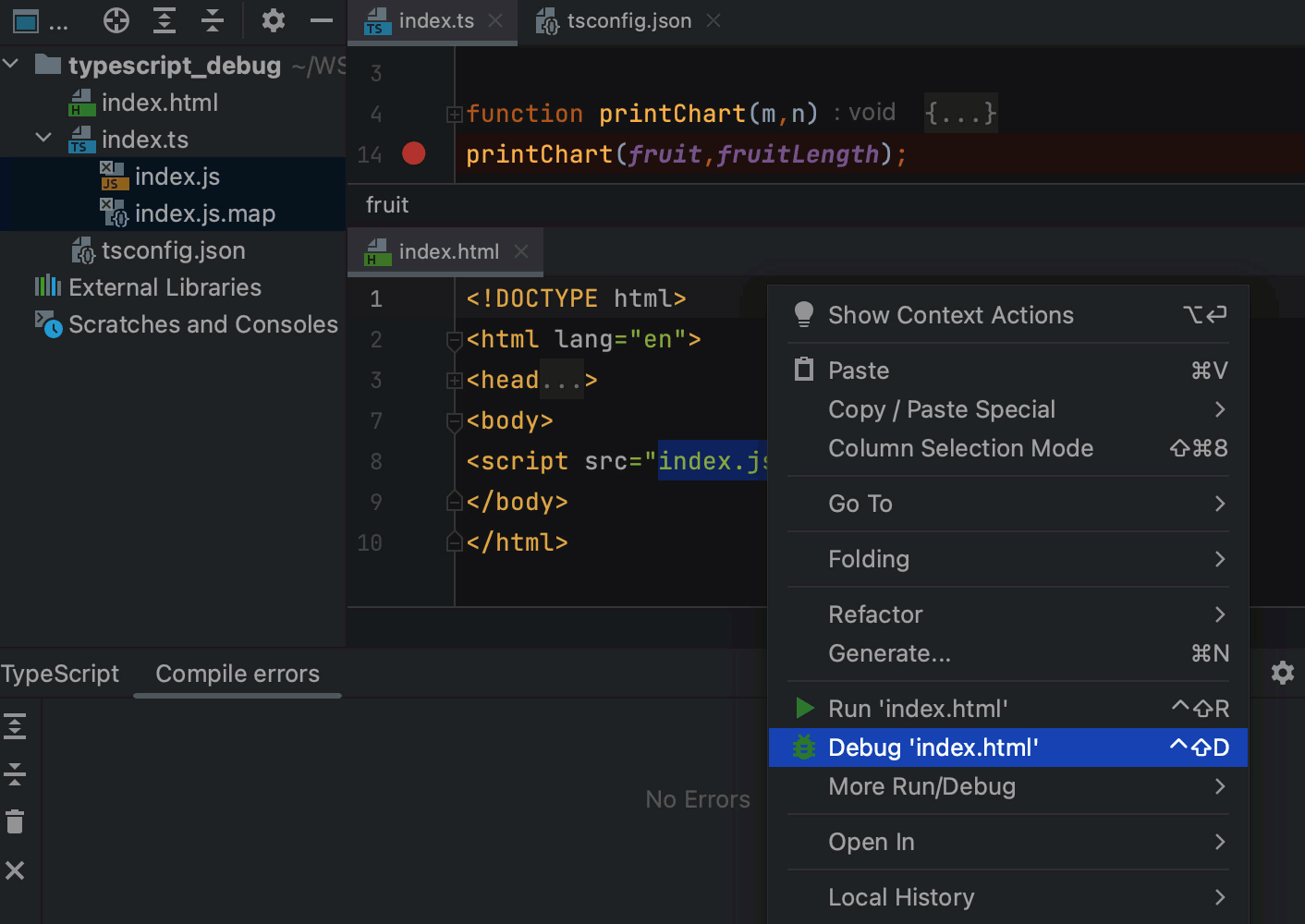 Running And Debugging TypeScript | IntelliJ IDEA Documentation