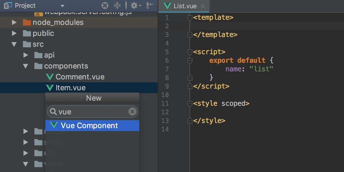 Create a Vue.js component