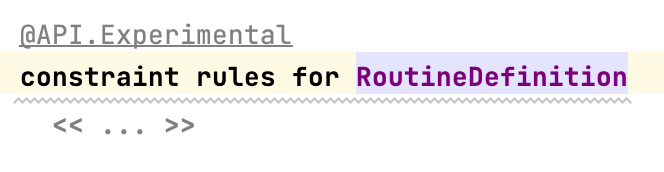 Empty Constraints rule root