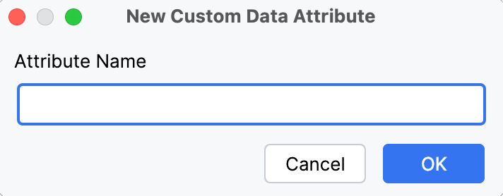 Add a new custom data attributes