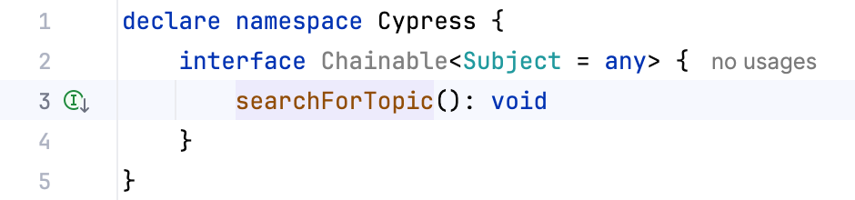 Navigate to command implementation