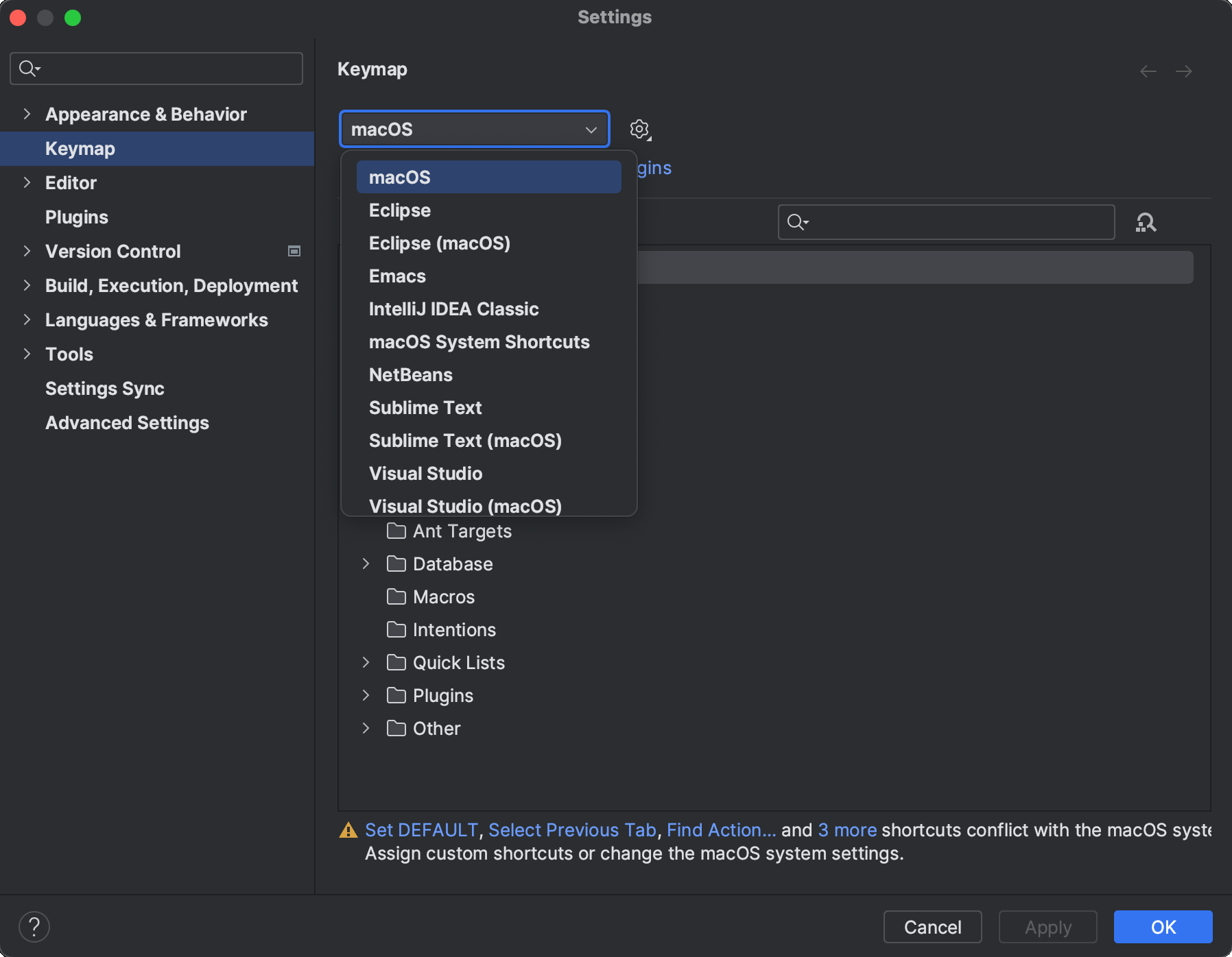 Configure keyboard shortcuts Aqua Documentation