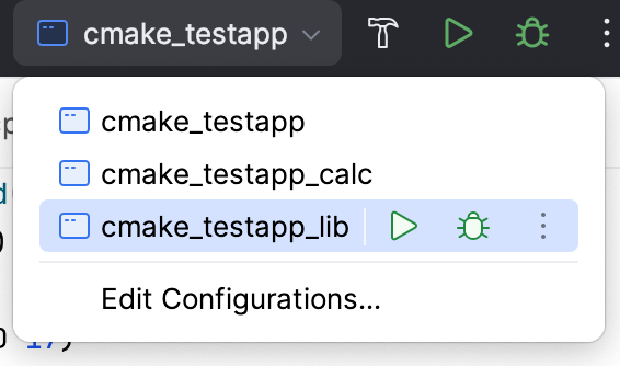 Configuration for the newly added library target