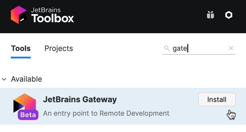 Installing Gateway via Toolbox