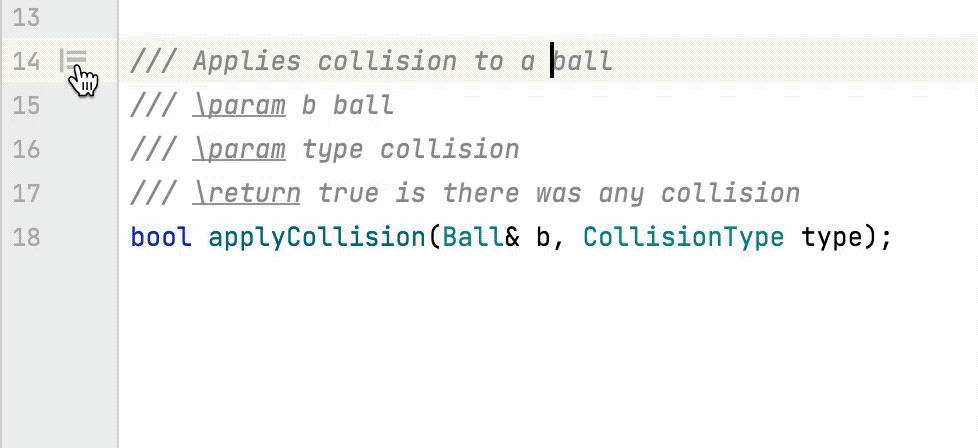 Doxygen documentation | CLion Documentation