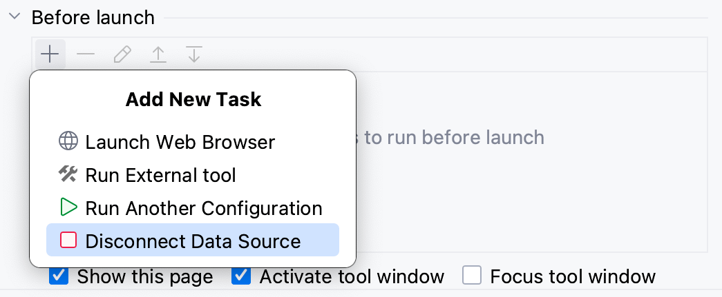 Disconnect from a data source before running scripts