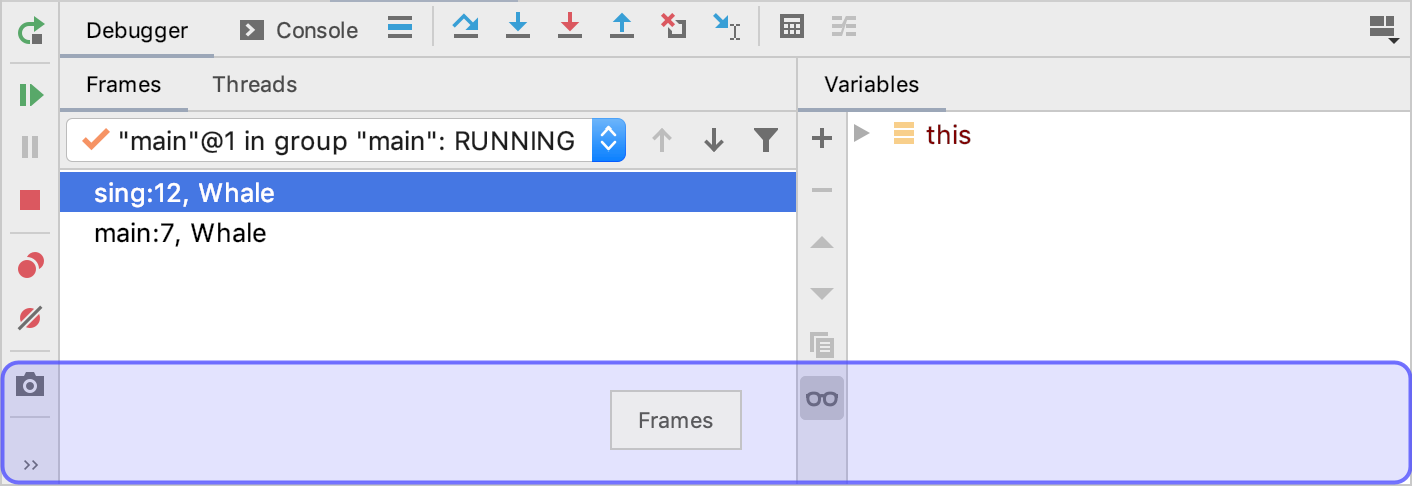 Dragging a tab to another location