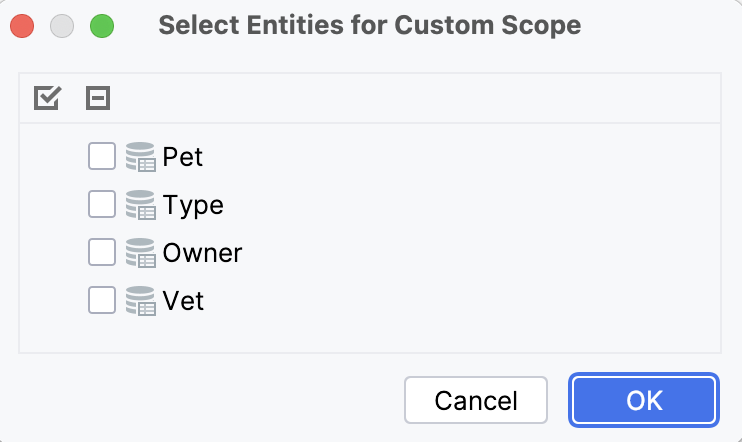 Custom scope