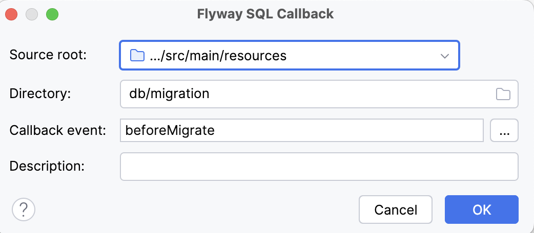 Flyway SQL Callback