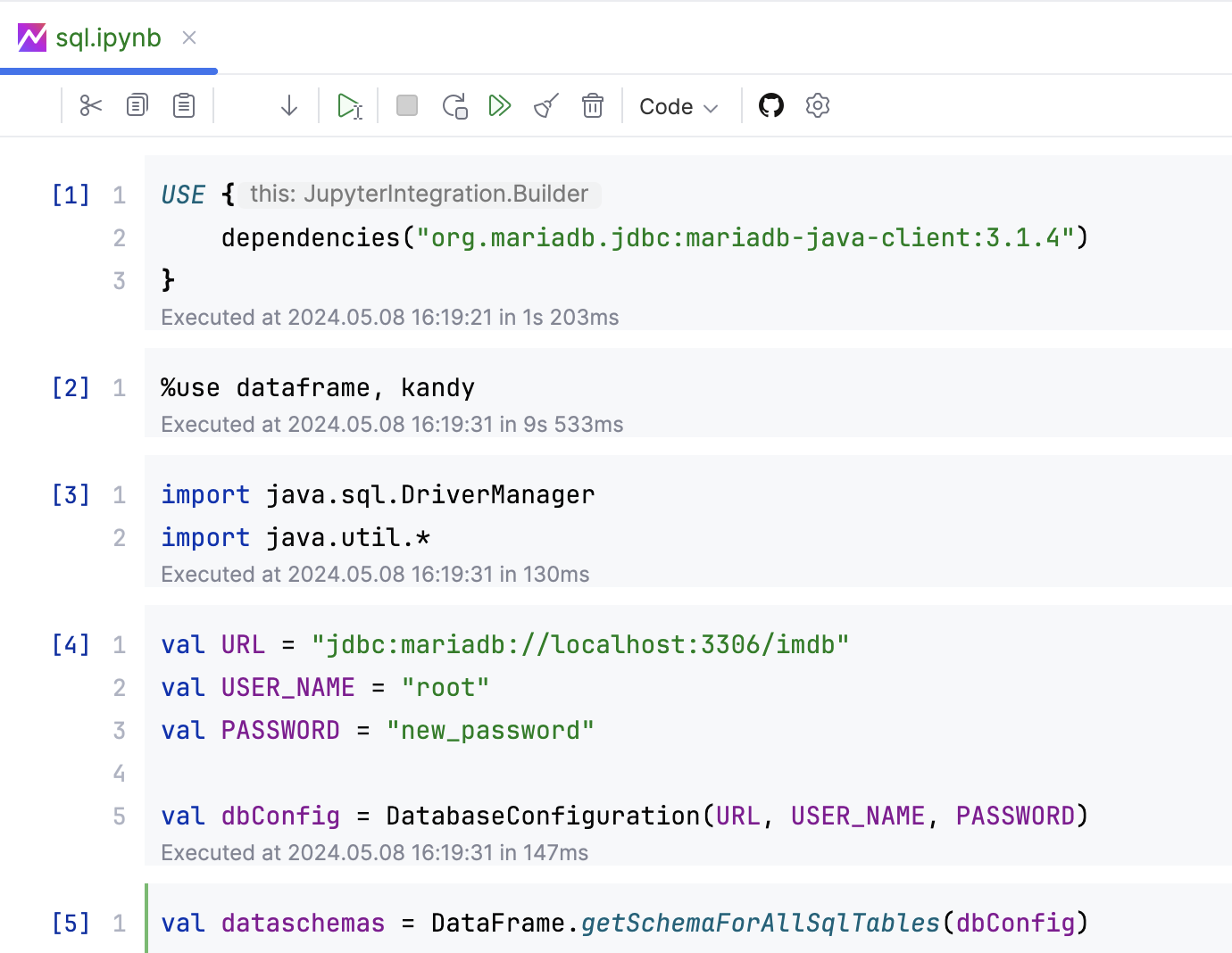 Kotlin Notebook unresolved dependencies