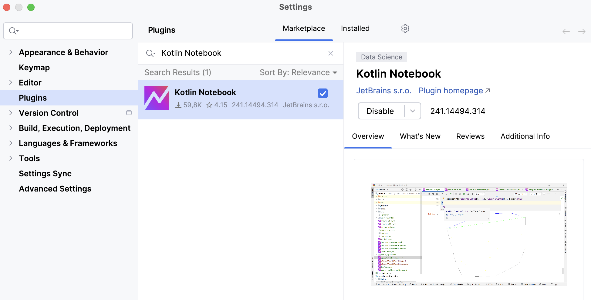 Install the Kotlin Notebook plugin