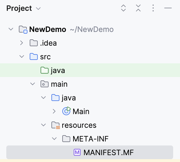 the Manifest file